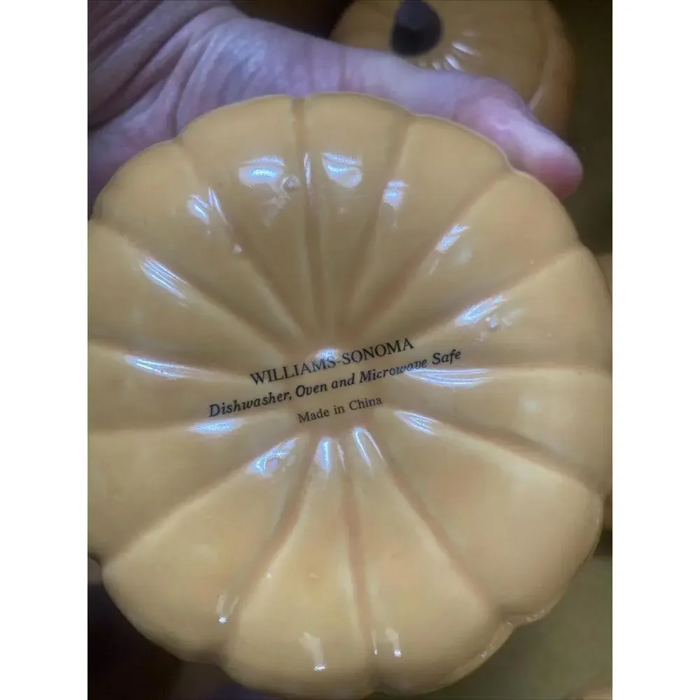 7 Williams Sonoma PUMPKIN Autumn Harvest Soup Lidded Bowls And Large Tureen